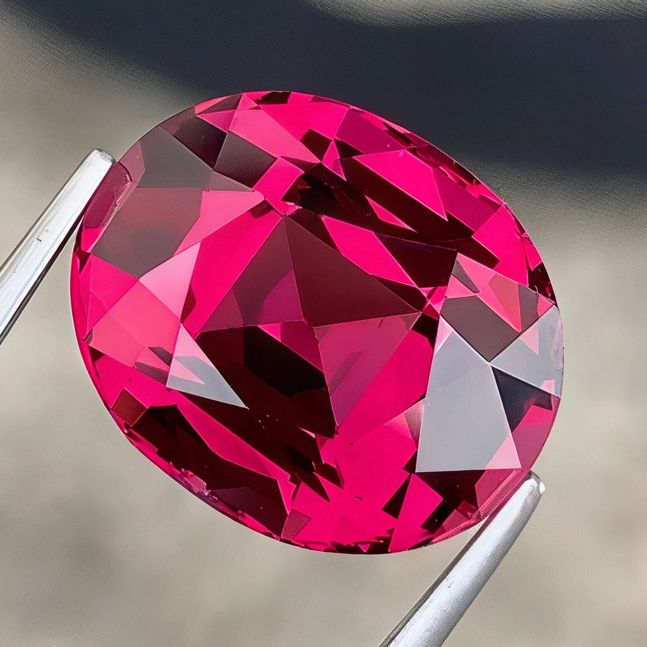 Natural Rose Pink Garnet 6.77 Ct Oval Faceted Loose Gemstone | VVS Tanzania Garnet | Untreated Fine Jewelry Gem Main image