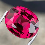 Natural Rose Pink Garnet 6.77 Ct Oval Faceted Loose Gemstone | VVS Tanzania Garnet | Untreated Fine Jewelry Gem