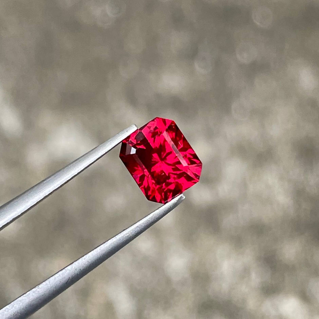 Natural Garnet 1.97 Ct Octagon Custom Precision Cut | VVS African Loose Gemstone | Untreated Garnet | Fine Jewelry Stone