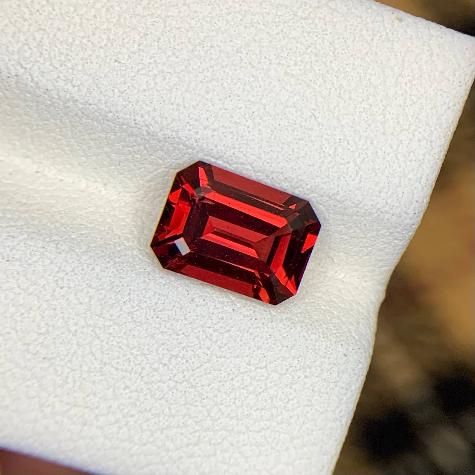 Natural Rose Red Garnet 2.90 Ct Eye Clean Loose Gemstone | Madagascar Red Garnet | Untreated Fine Jewelry Gem