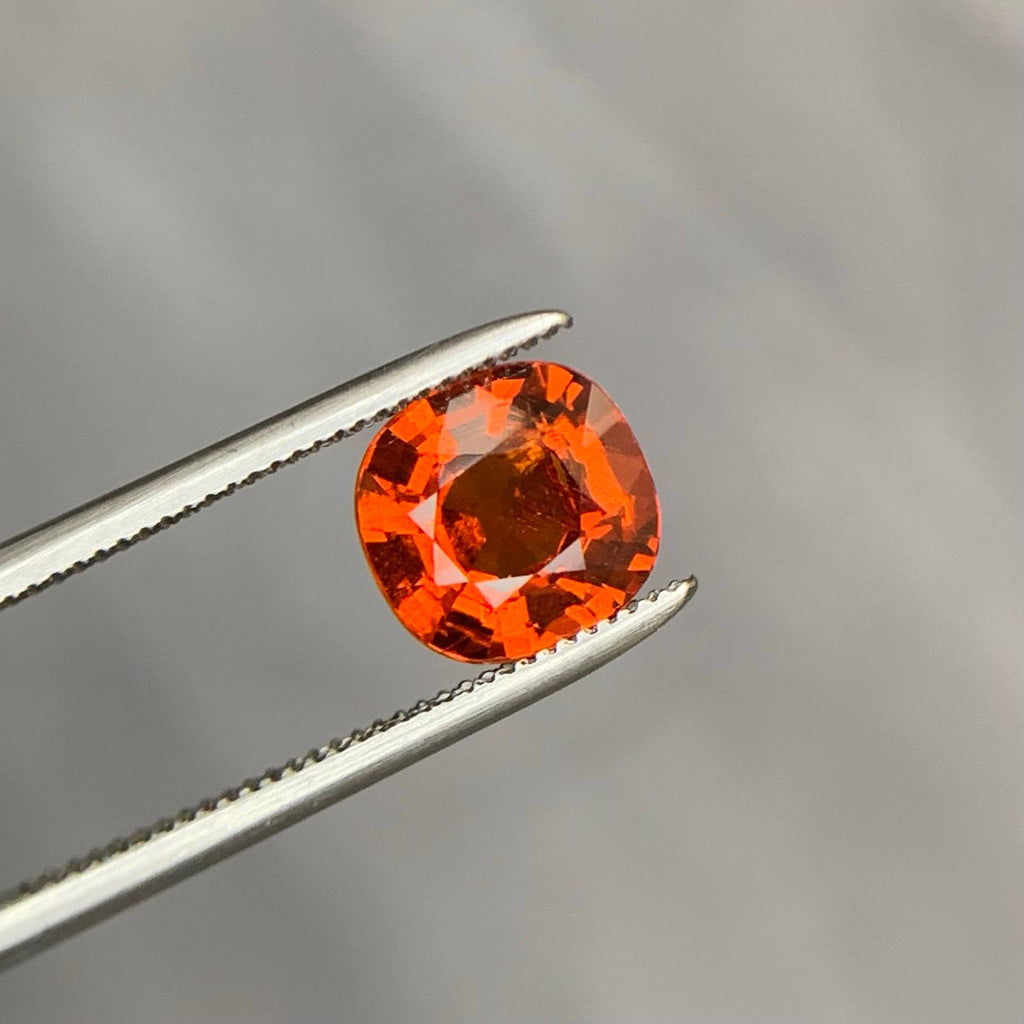 Natural Spessartite Garnet 1.71 Ct Loose Gemstone | Madagascar Garnet | Slightly Included Untreated Gem | Fine Jewelry Stone