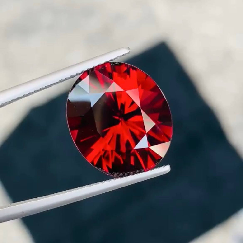 Certified Natural Rhodolite Garnet 16.70 Ct Oval Loose Gemstone | Untreated Rhodolite Garnet | Large Collector Jewelry Stone