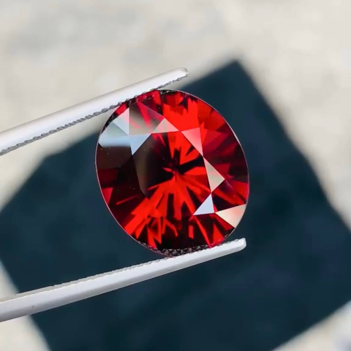 Certified Natural Rhodolite Garnet 16.70 Ct Oval Loose Gemstone | Untreated Rhodolite Garnet | Large Collector Jewelry Stone