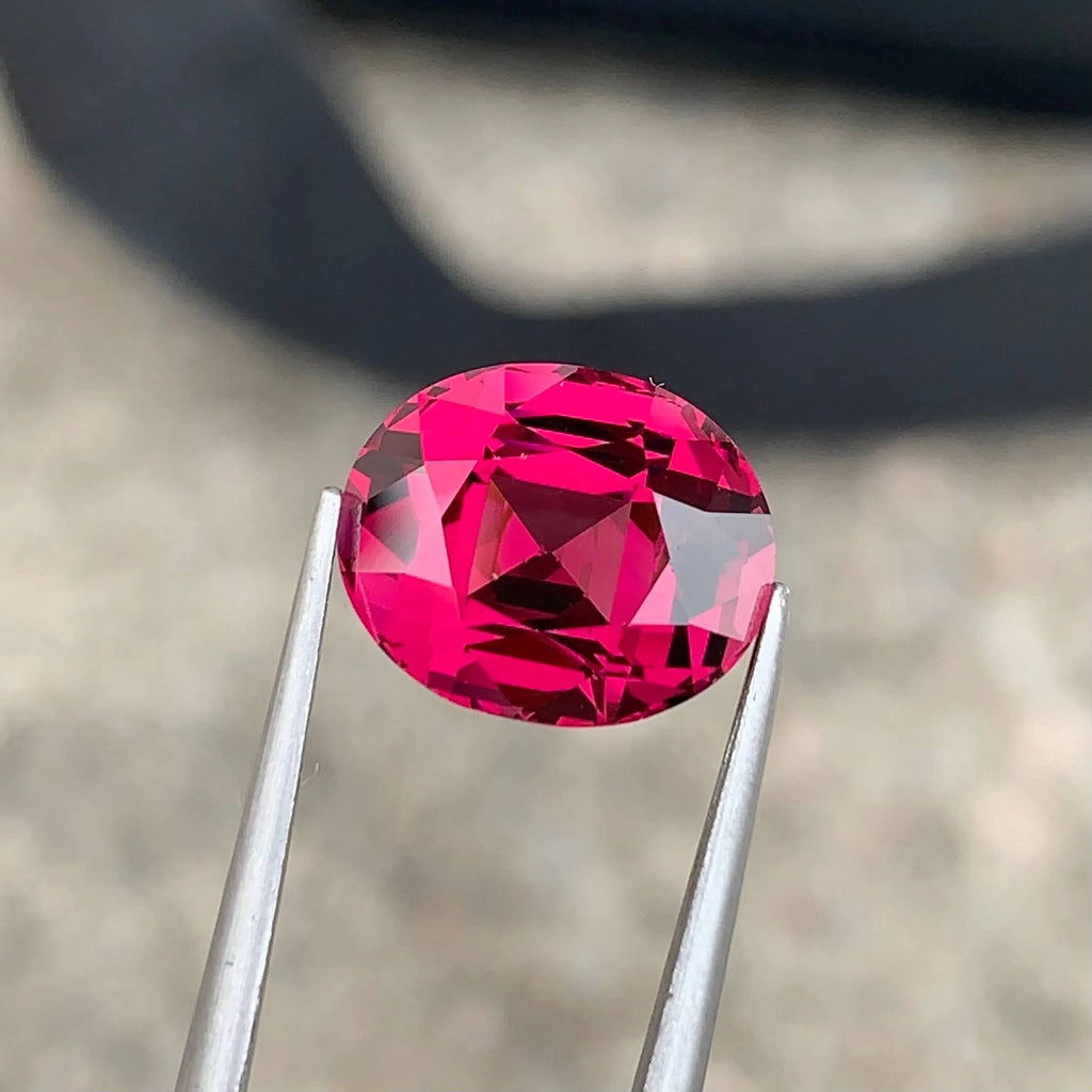 Natural Rose Pink Garnet 6.77 Ct Oval Faceted Loose Gemstone | VVS Tanzania Garnet | Untreated Fine Jewelry Gem