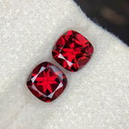 Natural Rhodolite Garnet Pair 3.60 Ct Loupe Clean Loose Gemstones | Madagascar Matching Pair | Untreated Fine Jewelry Gems