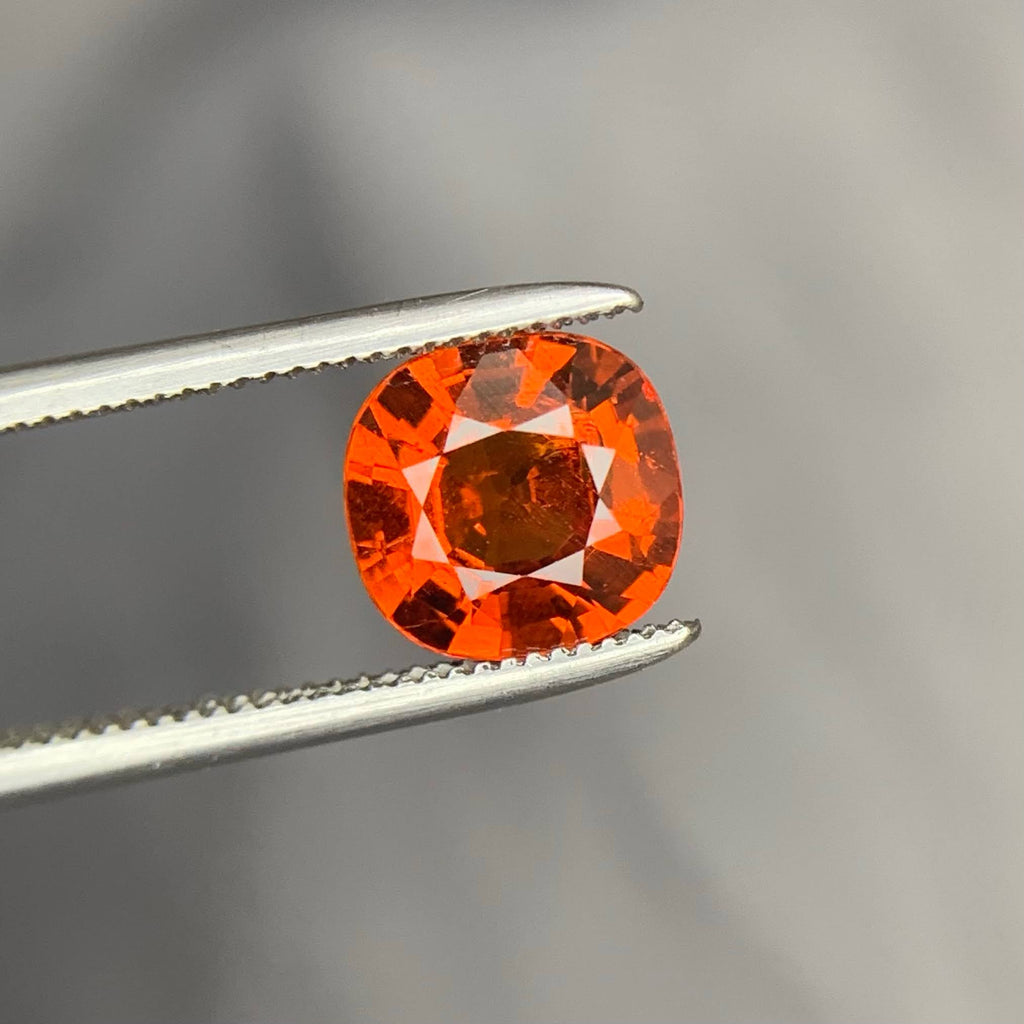 Natural Spessartite Garnet 1.71 Ct Loose Gemstone | Madagascar Garnet | Slightly Included Untreated Gem | Fine Jewelry Stone
