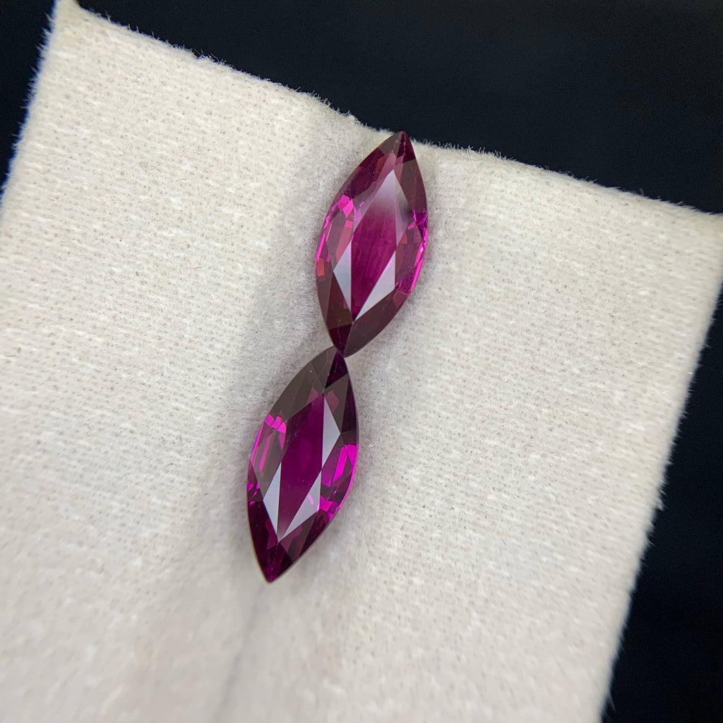 Natural Rhodolite Garnet 5.19 Ct Madagascar Marquise Cut Pink Purple Garnet Eye Clean Loose Gemstone for Jewelry
