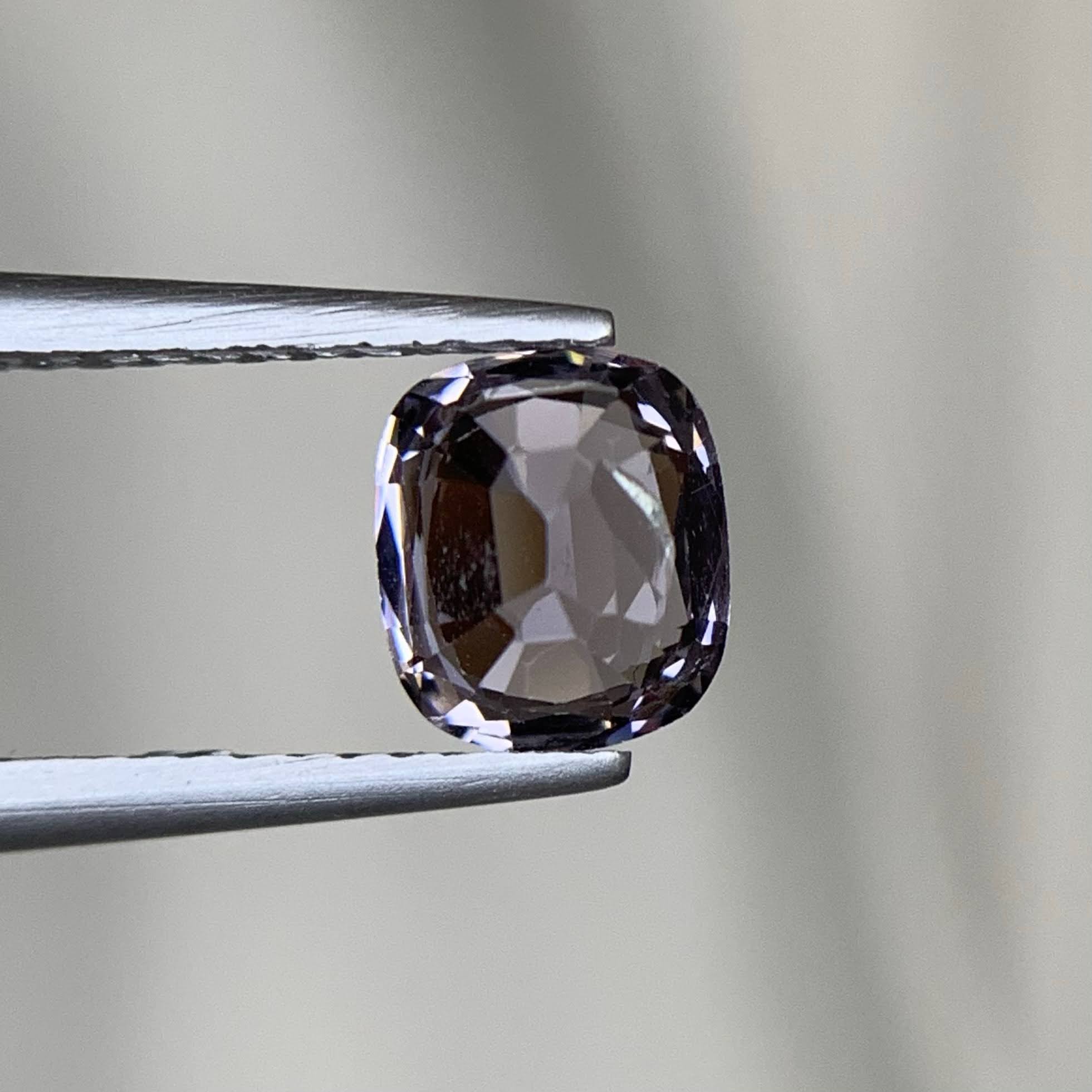 Natural Gray Purple Spinel 1.32 Ct Loose Gemstone | Burma Spinel | VSI Clarity Untreated Gem | Fine Jewelry Stone