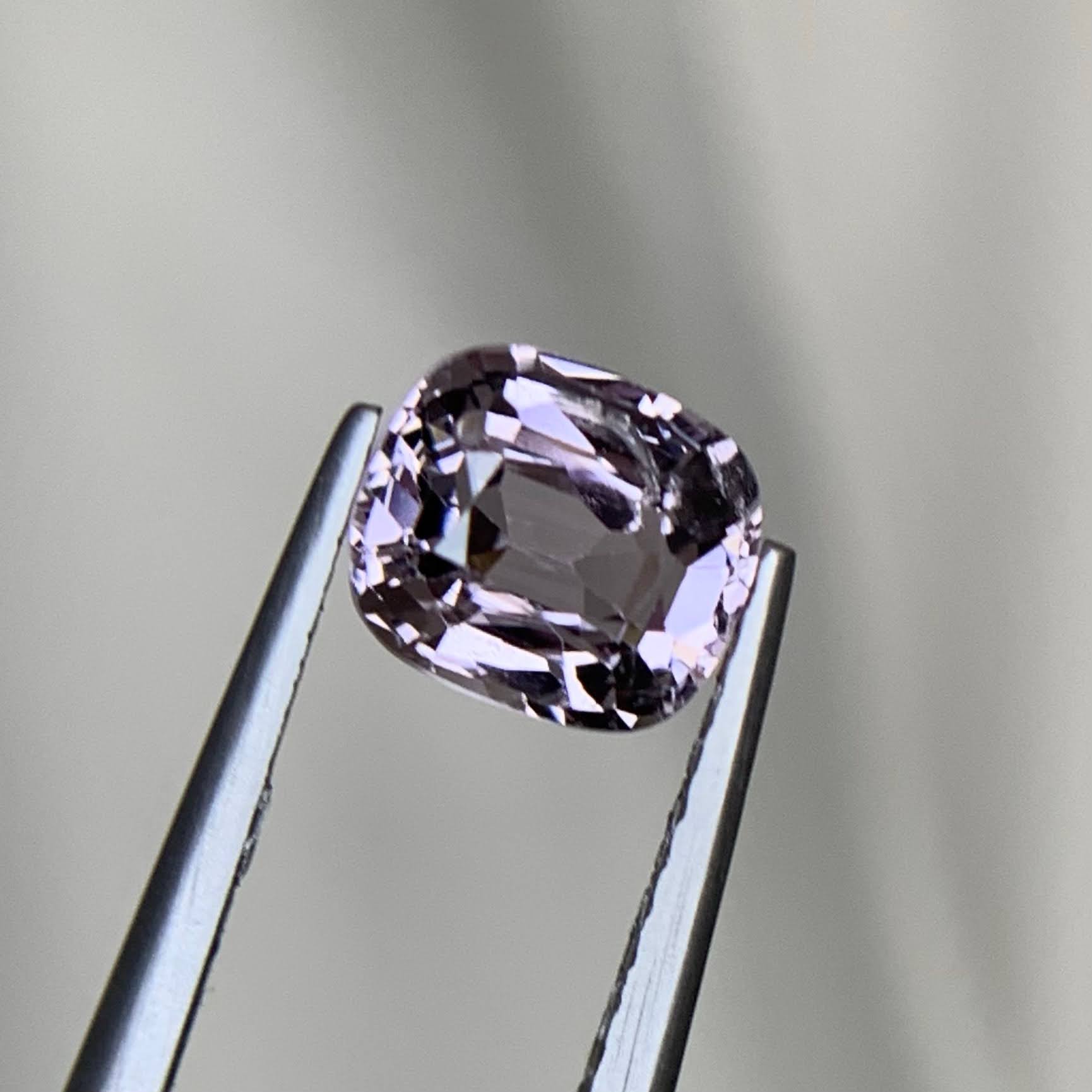 Natural Gray Purple Spinel 1.32 Ct Loose Gemstone | Burma Spinel | VSI Clarity Untreated Gem | Fine Jewelry Stone