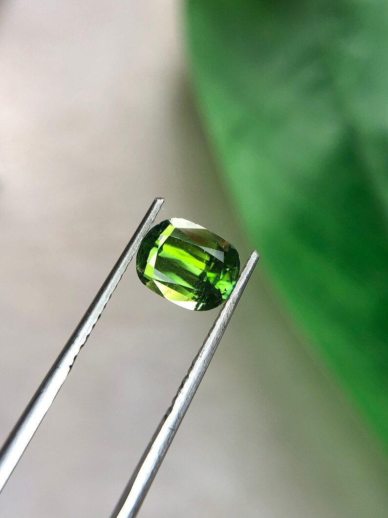 Leaf Green Tourmaline Gemstone 1.35 carats