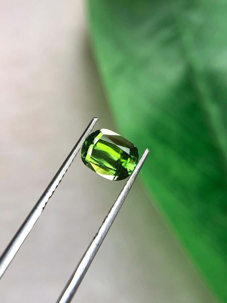 Leaf Green Tourmaline Gemstone 1.35 carats