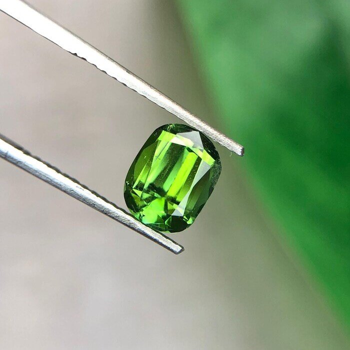 Leaf Green Tourmaline Gemstone 1.35 carats