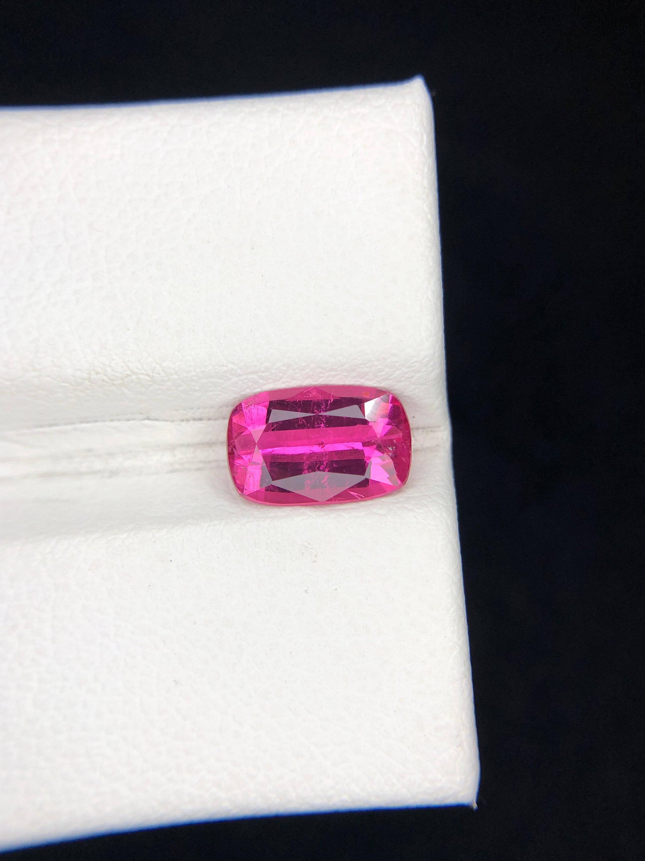 Neon Pink Rubellite Tourmaline Gemstone: 1.60 ct, Afghanistan Secondary image