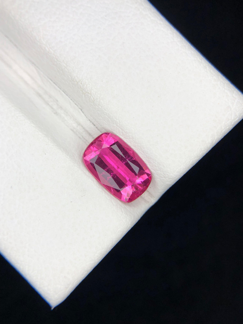 Neon Pink Rubellite Tourmaline Gemstone: 1.60 ct, Afghanistan