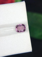 1.45 Carat Pinkish Gray Spinel Gemstone: Burmese Cushion Cut, SI Clarity - Splendor Gems