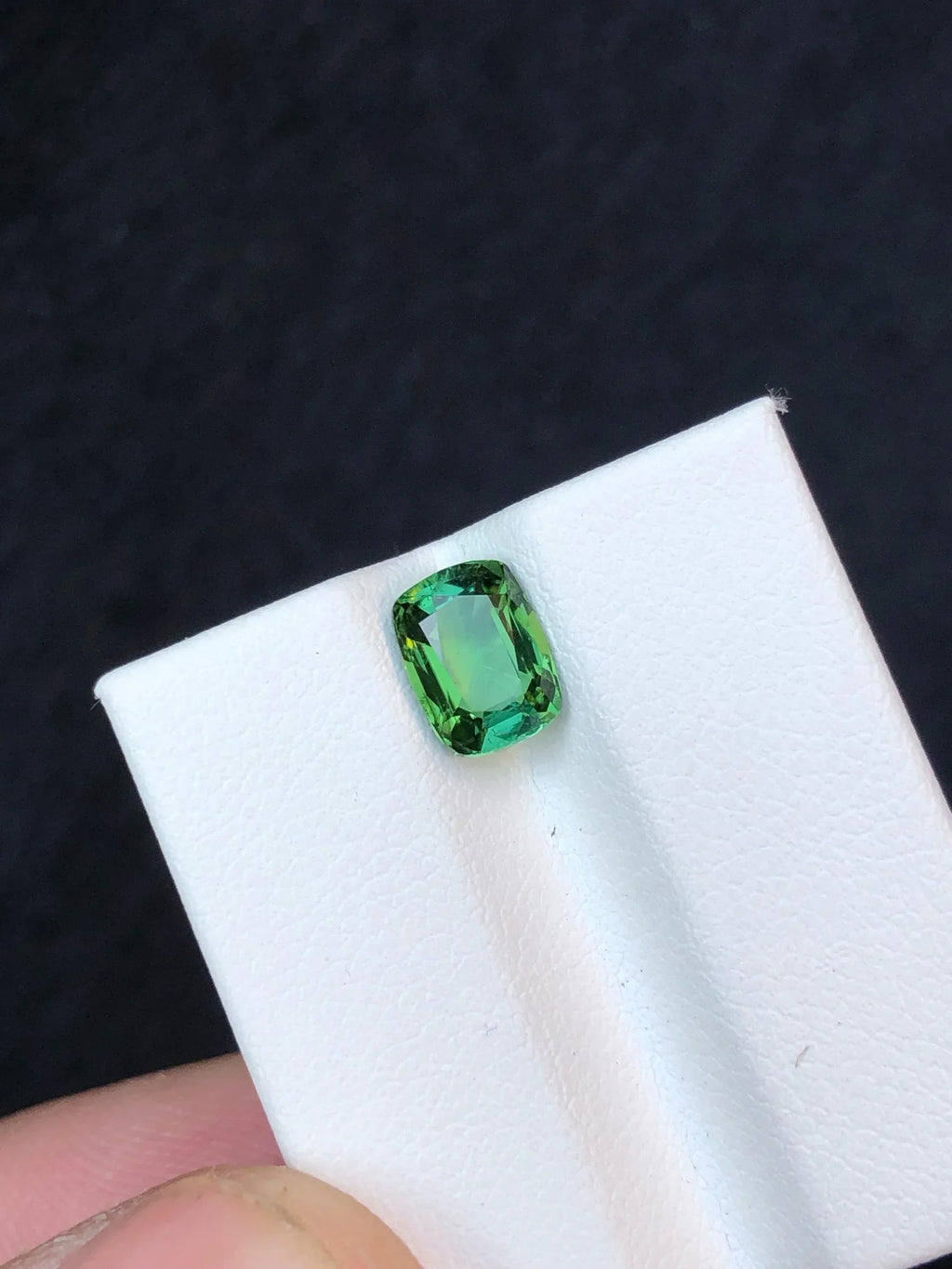 Algae Green Tourmaline: 1.35 Carat Afghan Gemstone - Splendor Gems