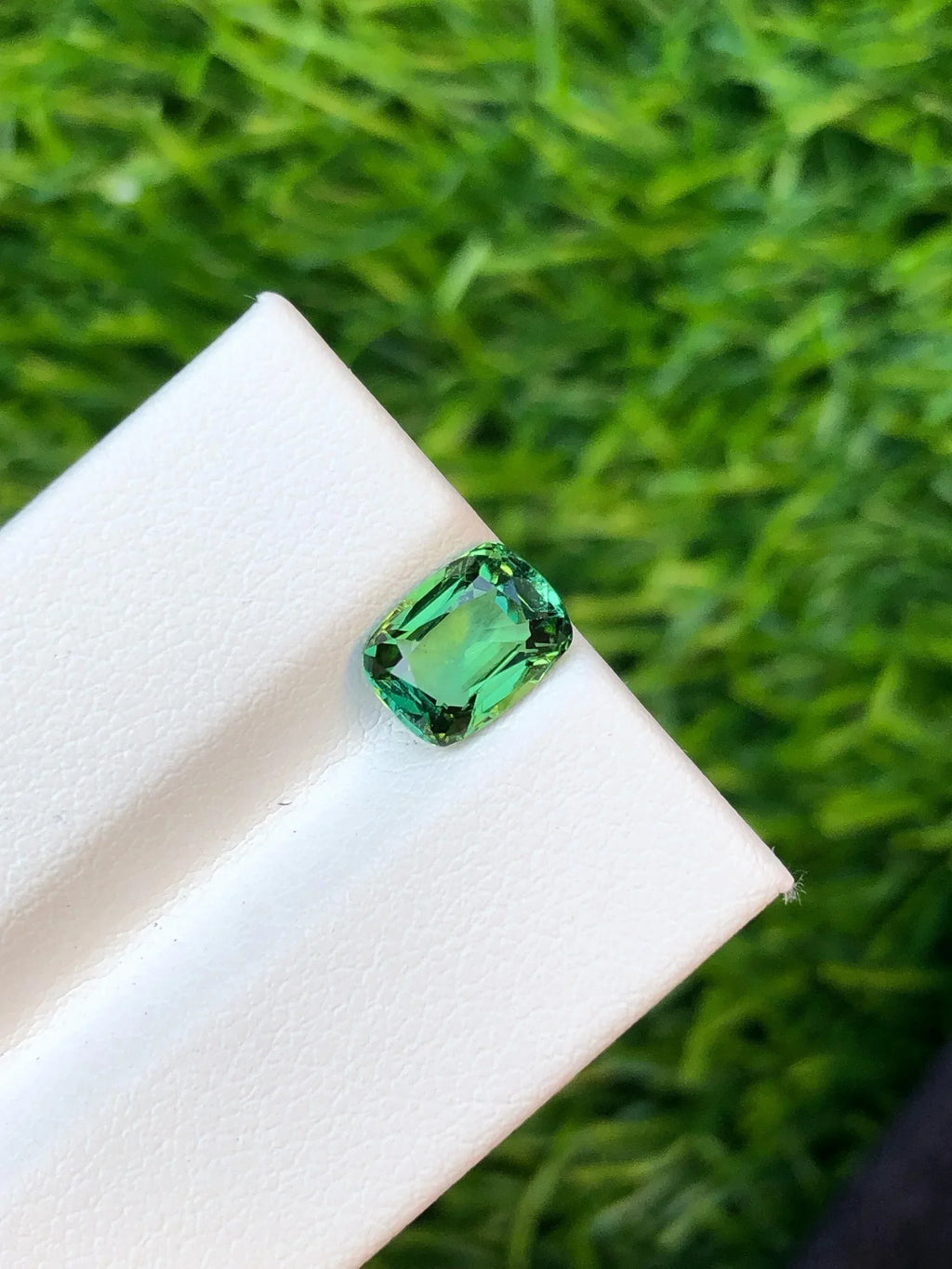 Algae Green Tourmaline: 1.35 Carat Afghan Gemstone - Splendor Gems