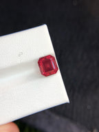 Pinkish Red Garnet Stone: 2.45 ct Fancy Cut Gemstone from Tanzania