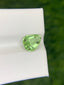 Light Green Pear Peridot Gemstone: Natural Rutile August Birthstone, 1.85 Carat