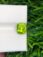 Neon Yellow Peridot: 2.00 Carat Precision Cut Gemstone