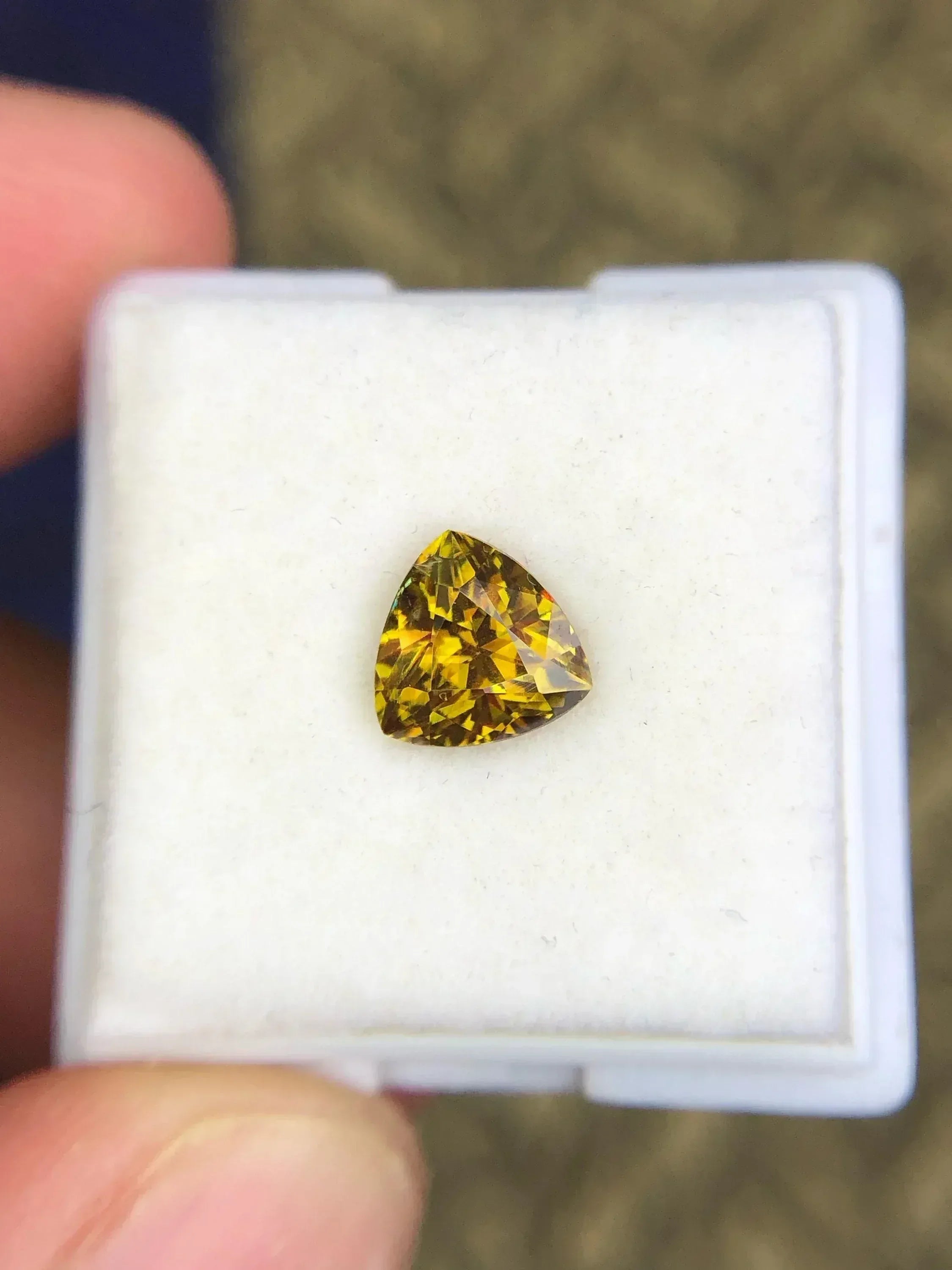 1.45 Carat Natural Sphene Gemstone: Modern Cut, Jewelry Making - Splendor Gems