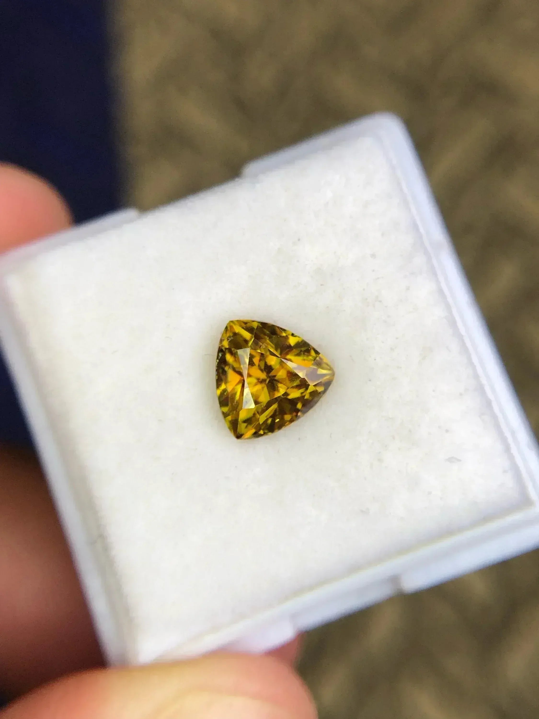 1.45 Carat Natural Sphene Gemstone: Modern Cut, Jewelry Making - Splendor Gems