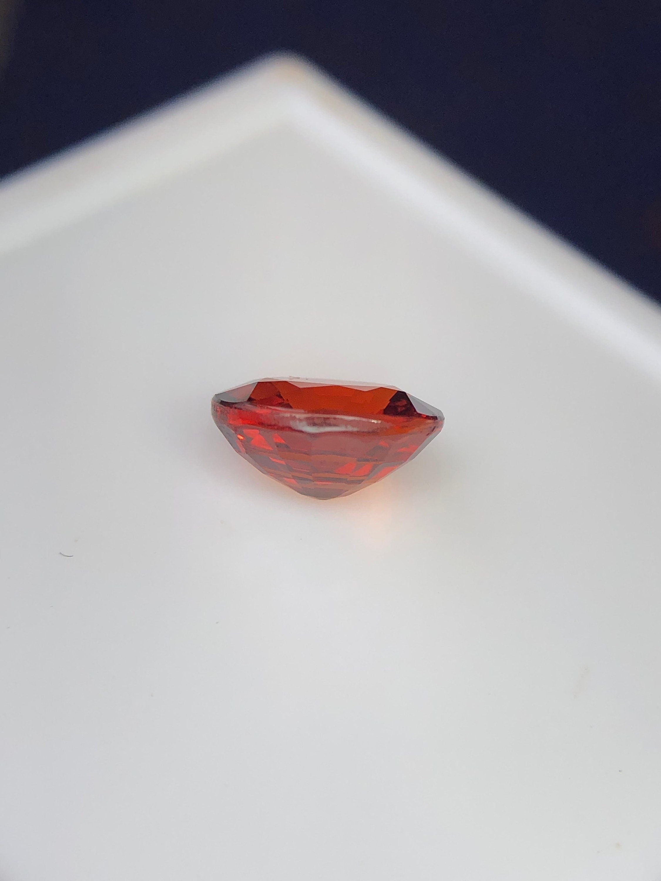Oval Spessartine Garnet Gemstone: 2.75 ct Warm Red Jewelry Stone