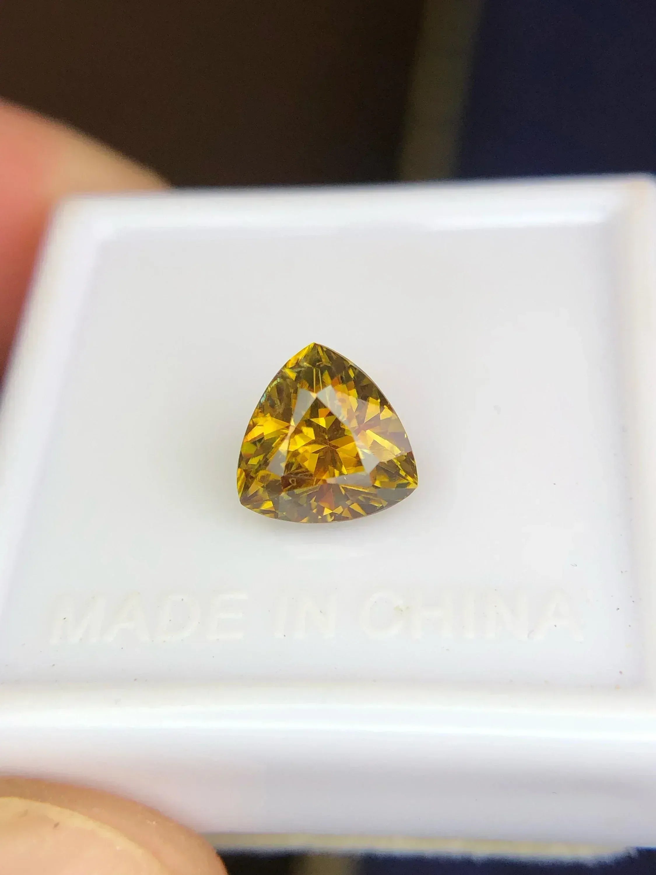 1.45 Carat Natural Sphene Gemstone: Modern Cut, Jewelry Making Secondary image