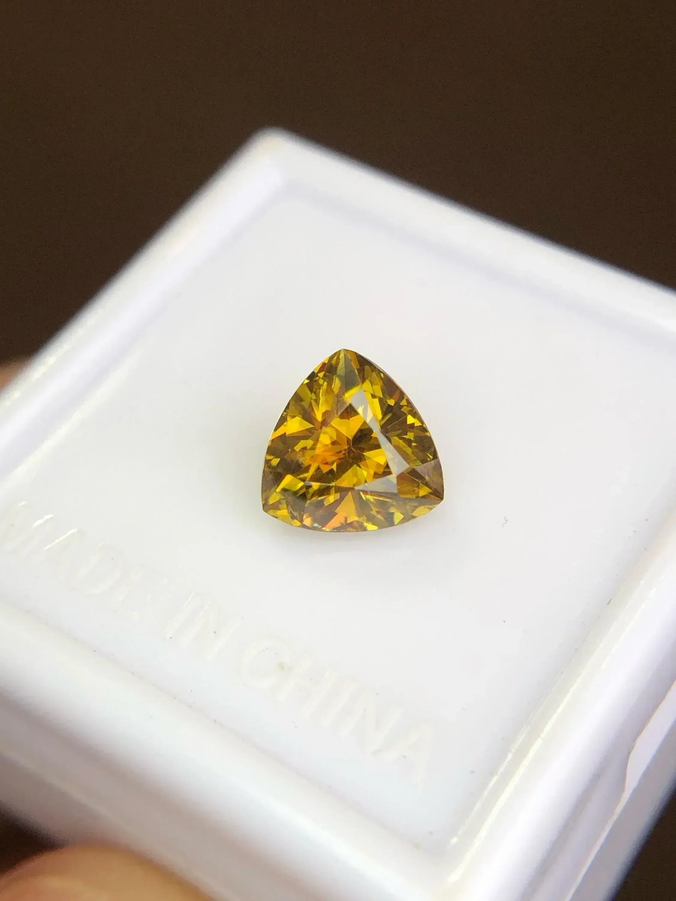 1.45 Carat Natural Sphene Gemstone: Modern Cut, Jewelry Making - Splendor Gems Main image