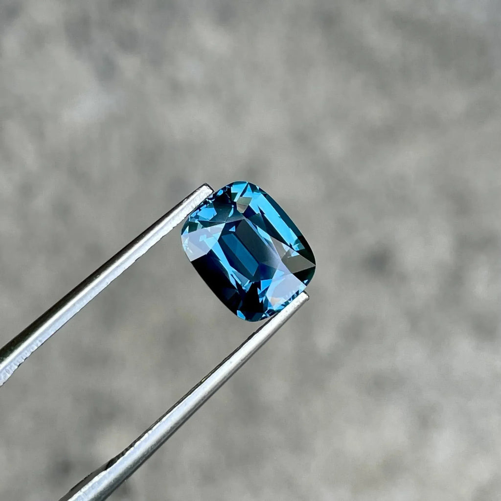 2.54 Carat Cushion Cut Spinel Gemstone: Natural Tanzania Origin, AIGS Certified - Splendor Gems