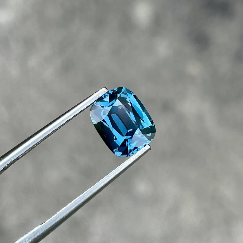 2.54 Carat Cushion Cut Spinel Gemstone: Natural Tanzania Origin, AIGS Certified - Splendor Gems