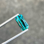 Greenish Blue Tourmaline Gemstone: 2.95 ct Afghanistan Scissor Cut