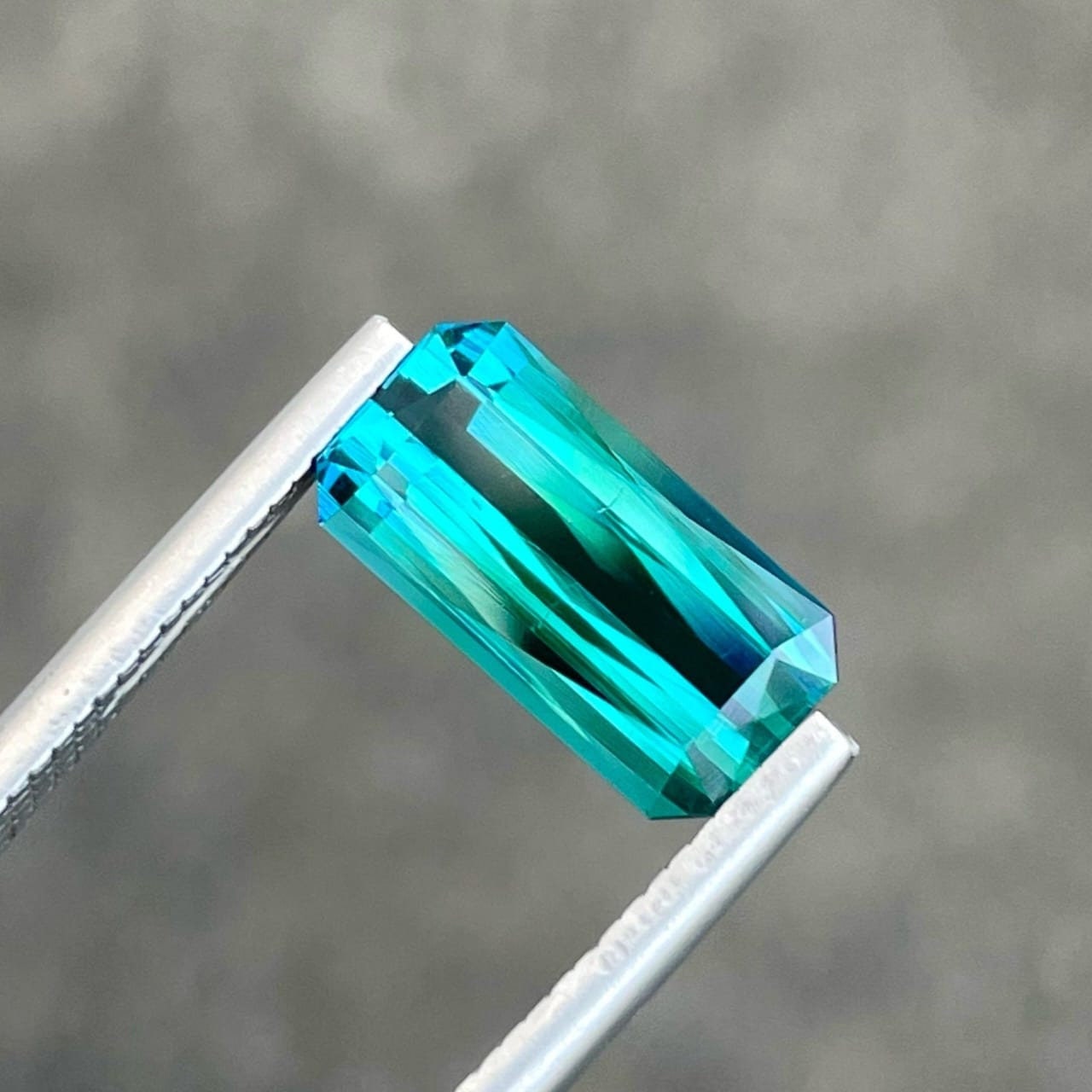 Greenish Blue Tourmaline Gemstone: 2.95 ct Afghanistan Scissor Cut