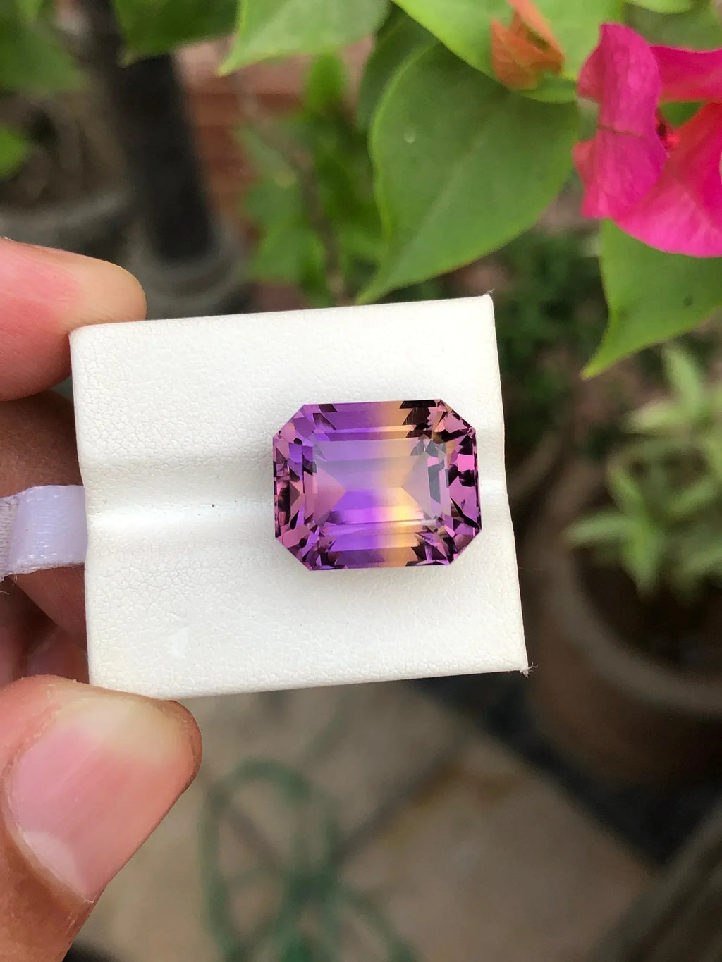Bolivian Tricolor Ametrine Gemstone: 14.75 Carat, Loupe Clean - Splendor Gems