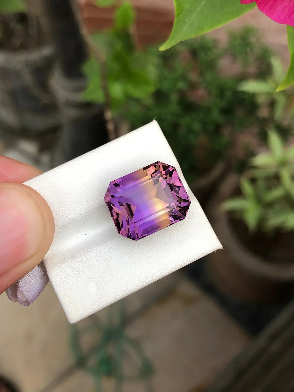 Bolivian Tricolor Ametrine Gemstone: 14.75 Carat, Loupe Clean - Splendor Gems