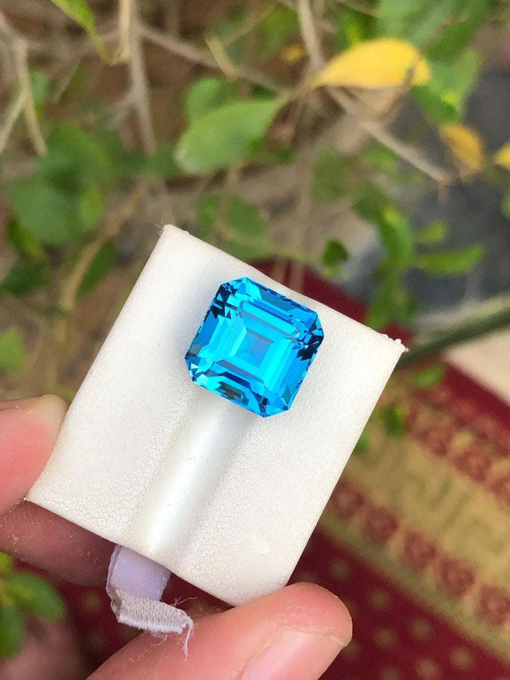 Electric Blue Topaz Gemstone: 12.80 Carat Loupe Clean Brazilian Gem - Splendor Gems