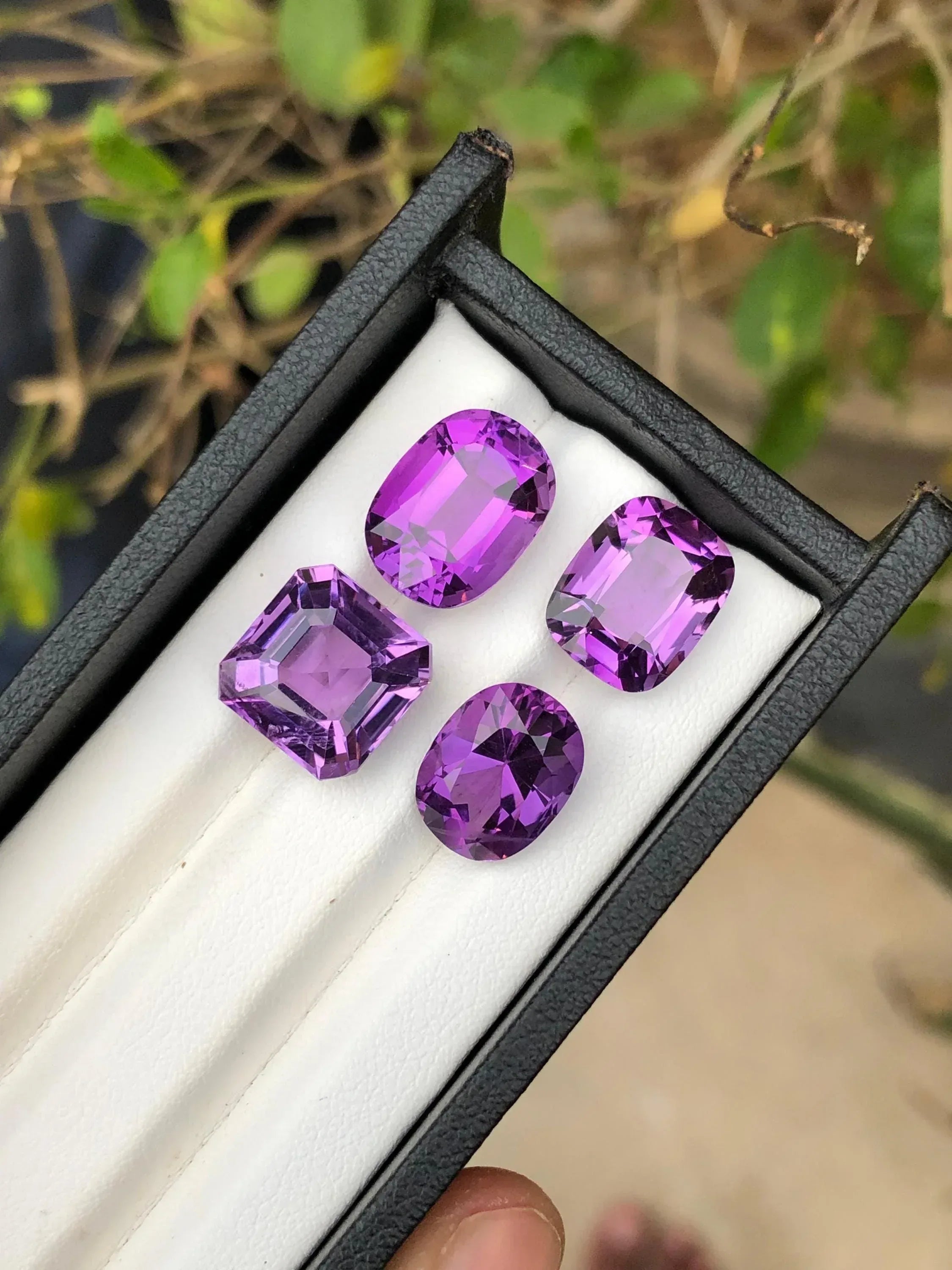 Brazilian Amethyst Gemstone Parcel: Custom Cut Loose Stones, 23.60 Carats - Splendor Gems