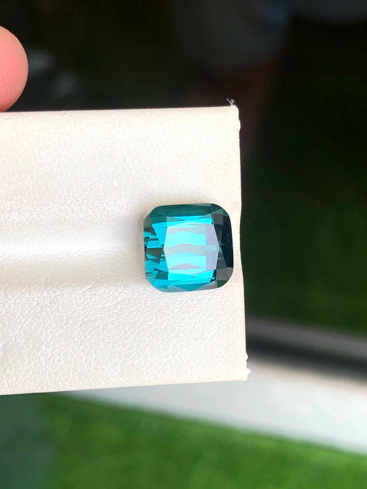 Blue Lagoon Tourmaline | 5.75 Carats | Natural Gemstone | Afghan Origin | Loose Gemstone for Jewelry Making | 9.3 x 9.1 x 7.4 mm
