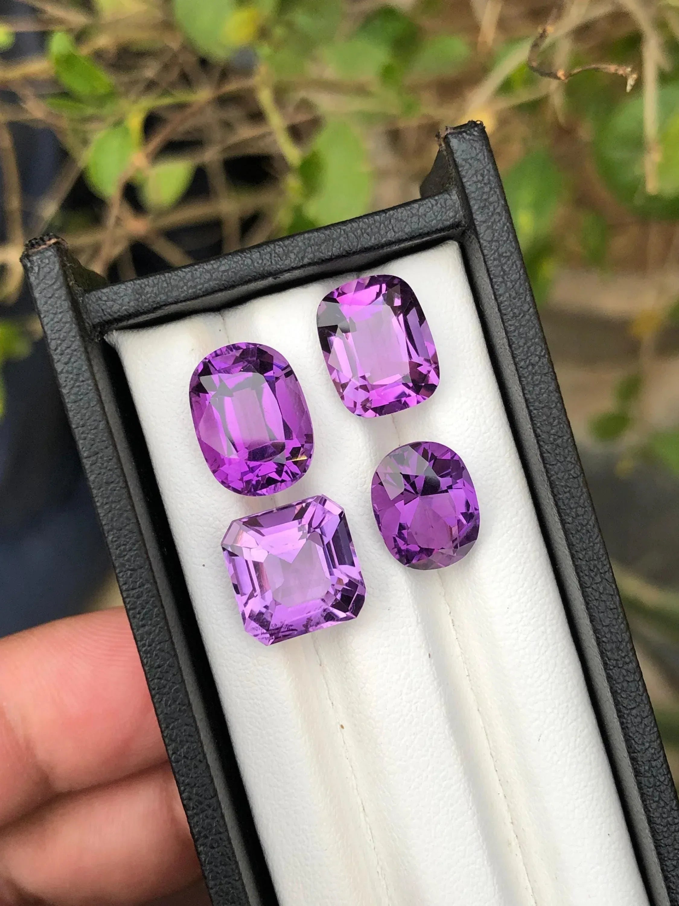 Brazilian Amethyst Gemstone Parcel: Custom Cut Loose Stones, 23.60 Carats - Splendor Gems