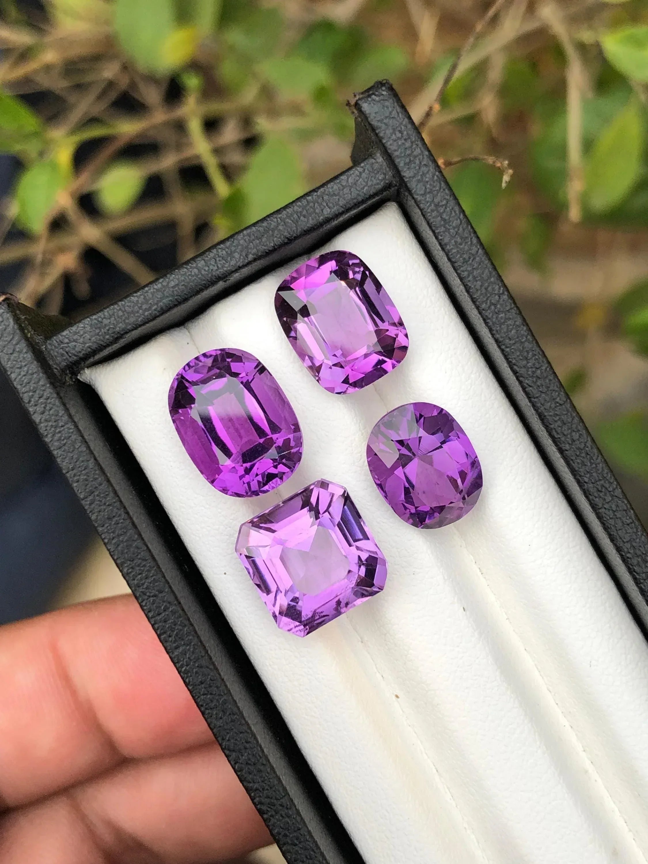 Brazilian Amethyst Gemstone Parcel: Custom Cut Loose Stones, 23.60 Carats - Splendor Gems