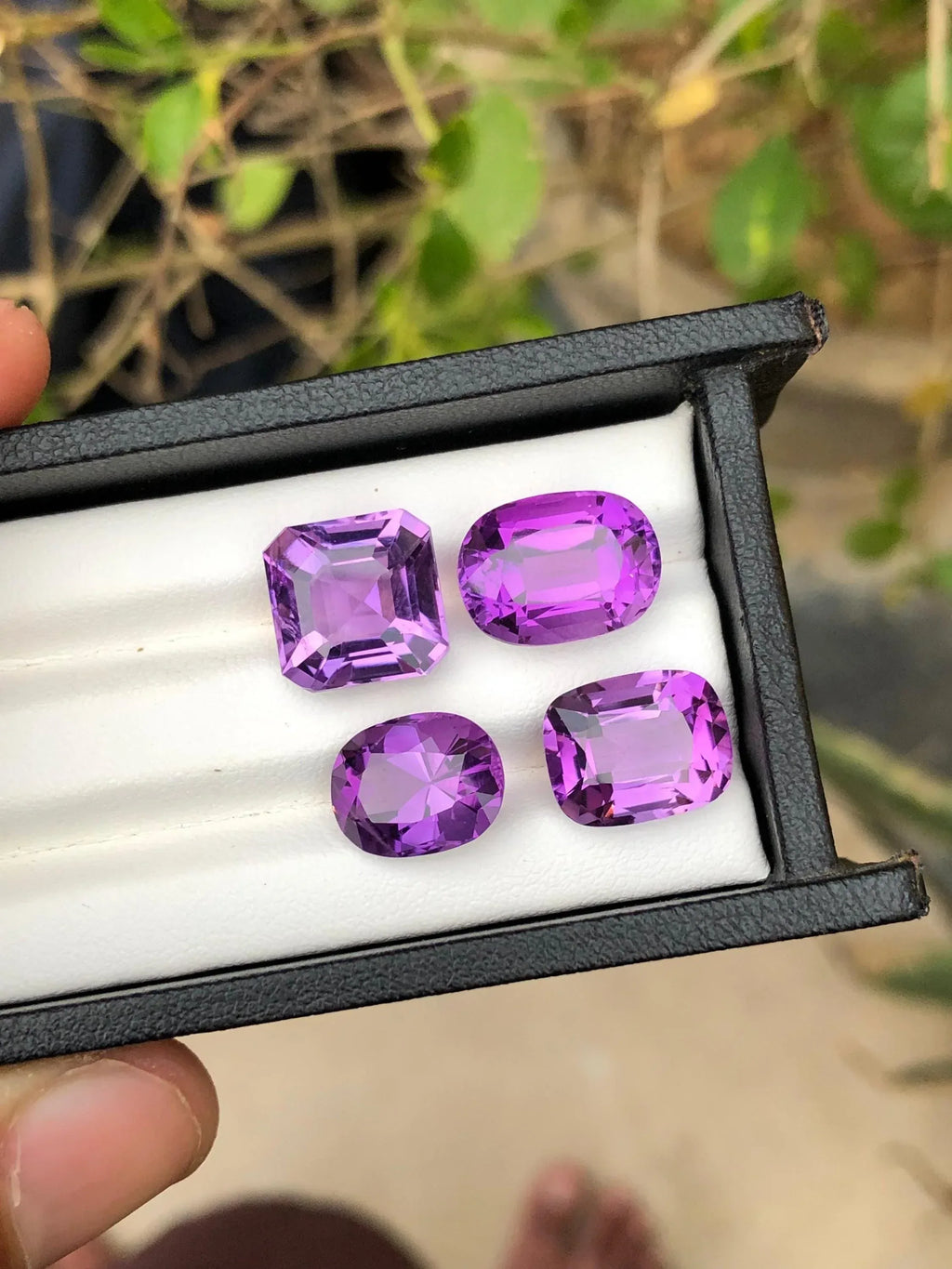 Brazilian Amethyst Gemstone Parcel: Custom Cut Loose Stones, 23.60 Carats - Splendor Gems