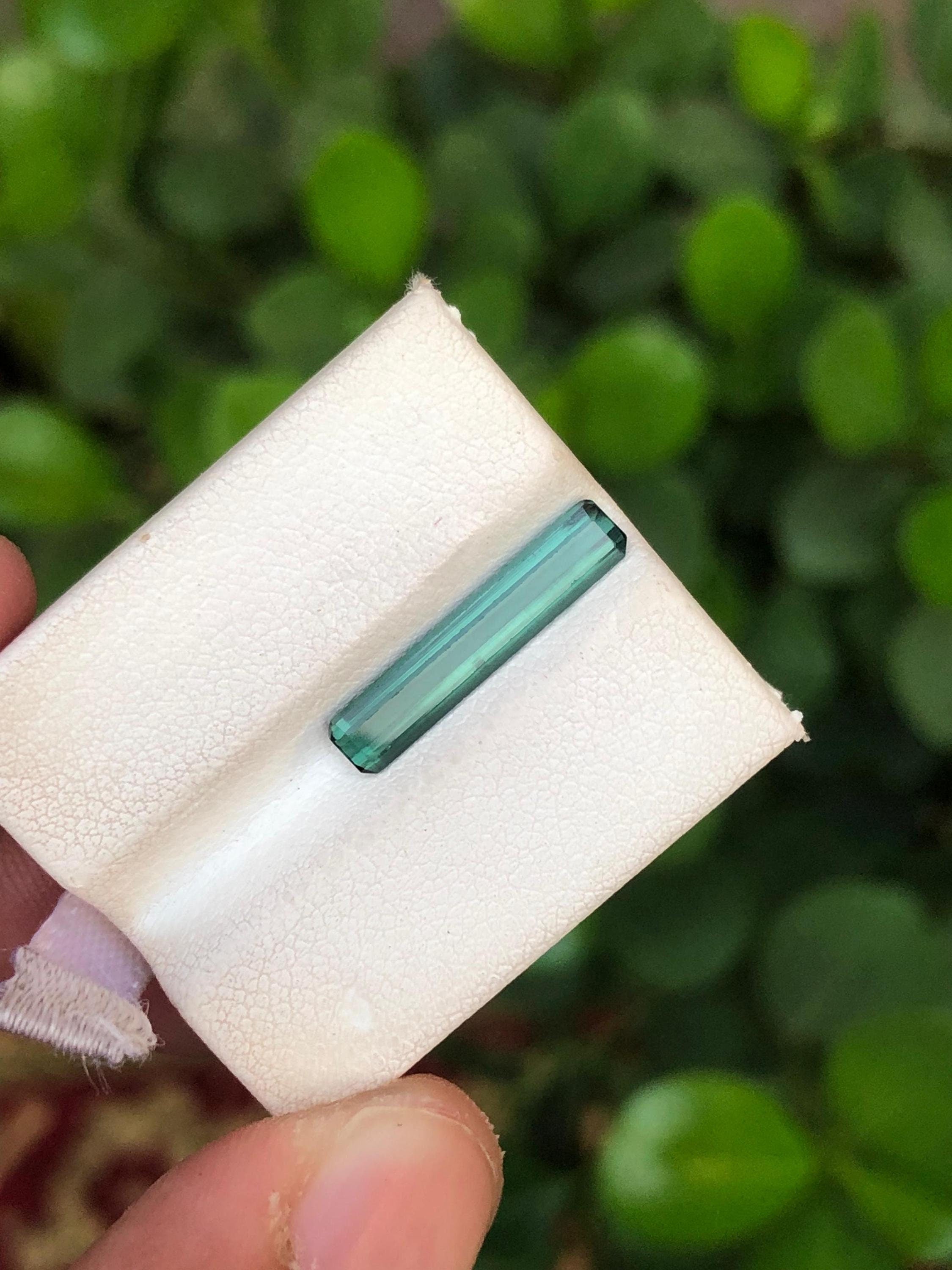 Pastel Tourmaline Gemstone: 1.85 ct Long Emerald Cut, Afghanistan Main image