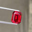 Rosso Corsa Red Garnet Gemstone: Emerald Cut Loose Stone, 3.35 Carats