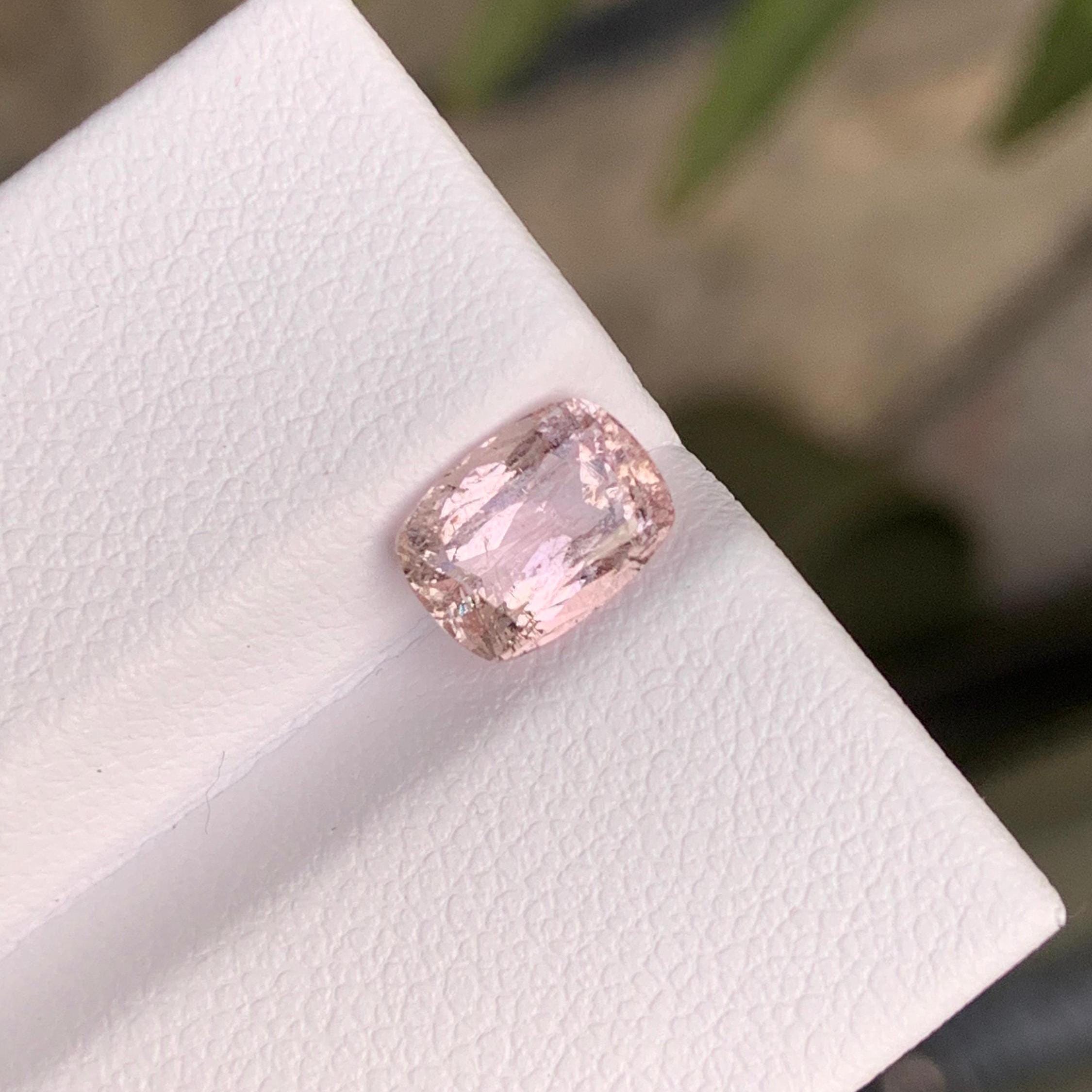 Natural Pink Katlang Topaz: 1.90 Carat Cushion Cut Gemstone Secondary image