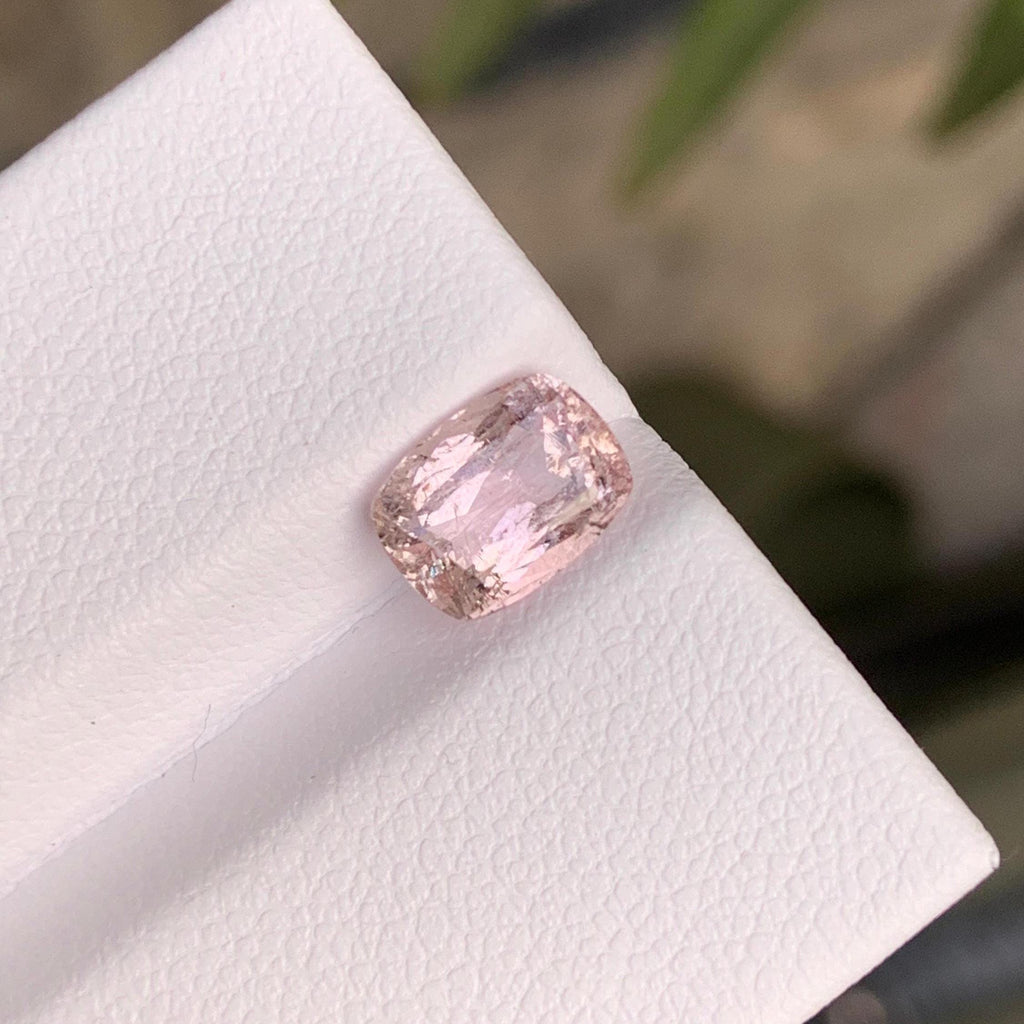 Natural Pink Katlang Topaz: 1.90 Carat Cushion Cut Gemstone