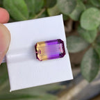 Bicolor Ametrine Gemstone: 9.40 Carat Bolivian Gem for Jewelry