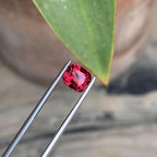 Hot Pink Garnet Gemstone: 2.25 ct Faceted Cushion Cut