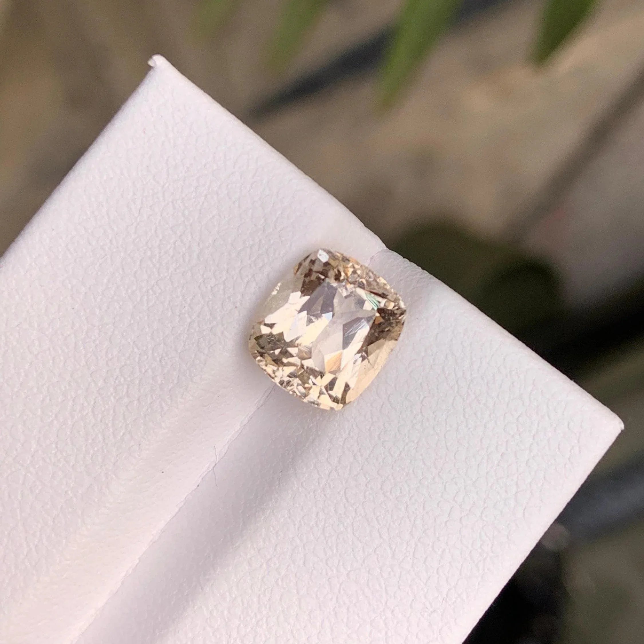 Almond Imperial Topaz Stone: 3.60 CTS, Fancy Cut Gemstone Secondary image