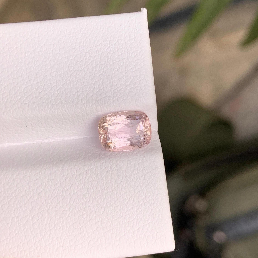 Natural Pink Katlang Topaz: 1.90 Carat Cushion Cut Gemstone