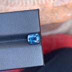 1.70 Carat Faded Blue Spinel Gemstone: Cushion Cut, Burmese Origin - Splendor Gems